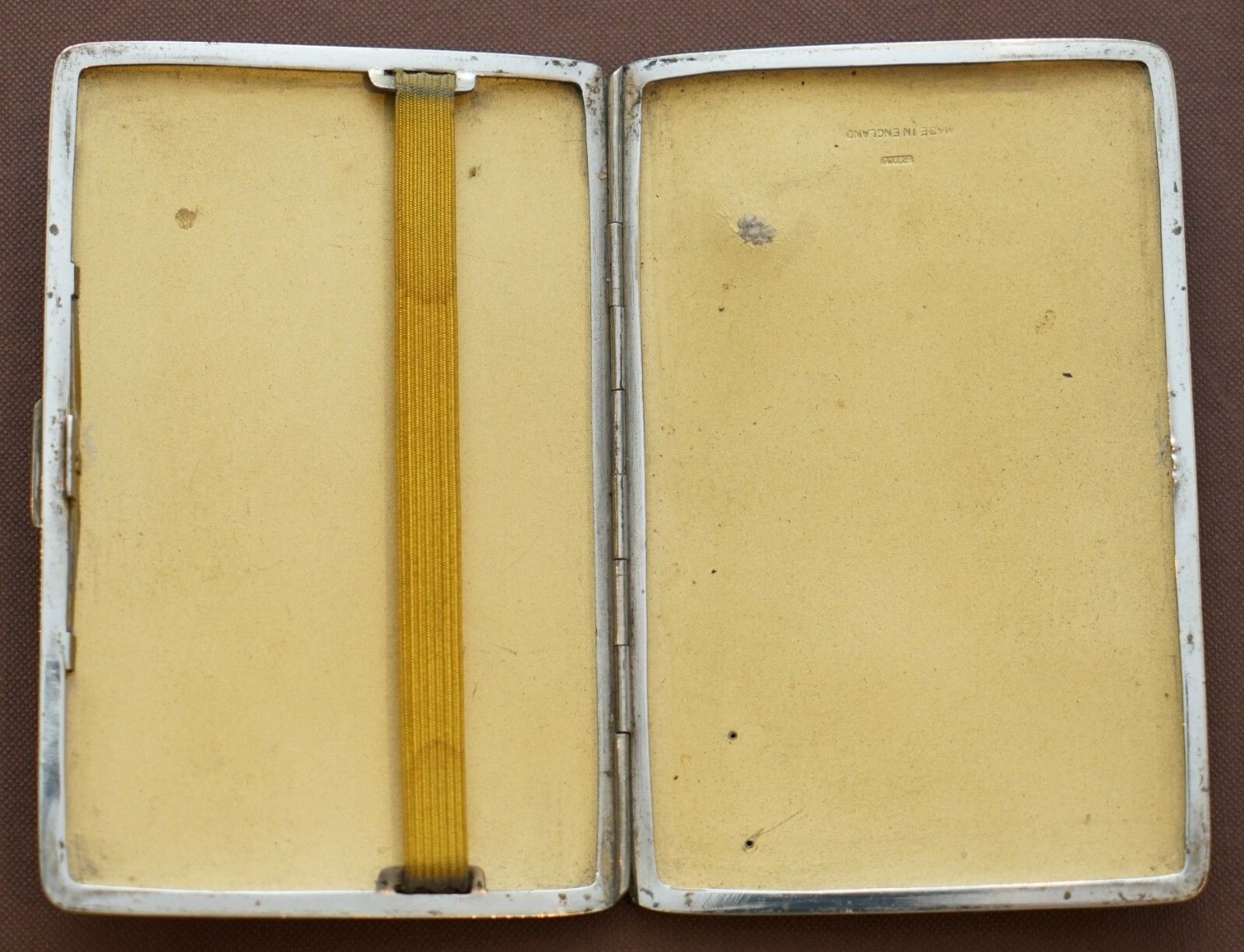Very Rare P H Vogel & Co Antique Shagreen Cigarette Case Silver & Gold Gilt photo buy