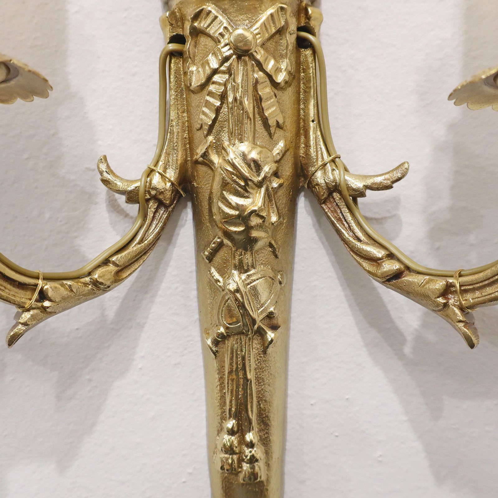 Pair Of French Gilt Bronze Twin Arm Wall Lights By Charles Casier photo buy