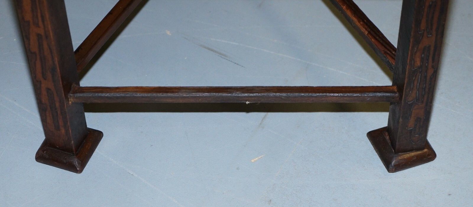 photo for sale Rare Circa 1860 Victorian Triangle Hunting Stool From Buckeburg Castle Germany
