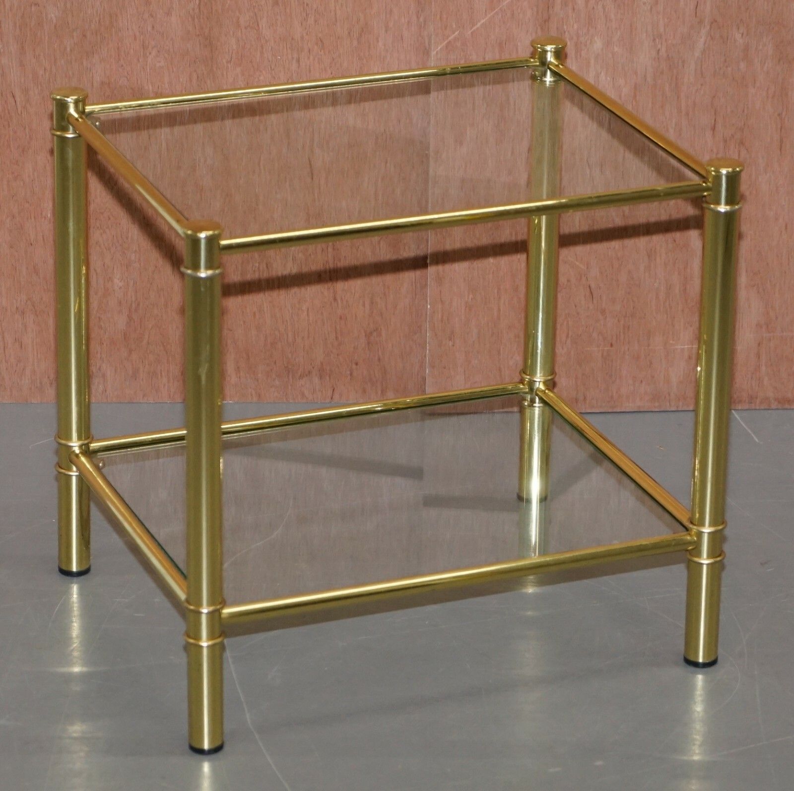 Suite Of Three Vintage Gold Gilt Tables, Pair Of Side Table & One Larger Coffee photo furniture