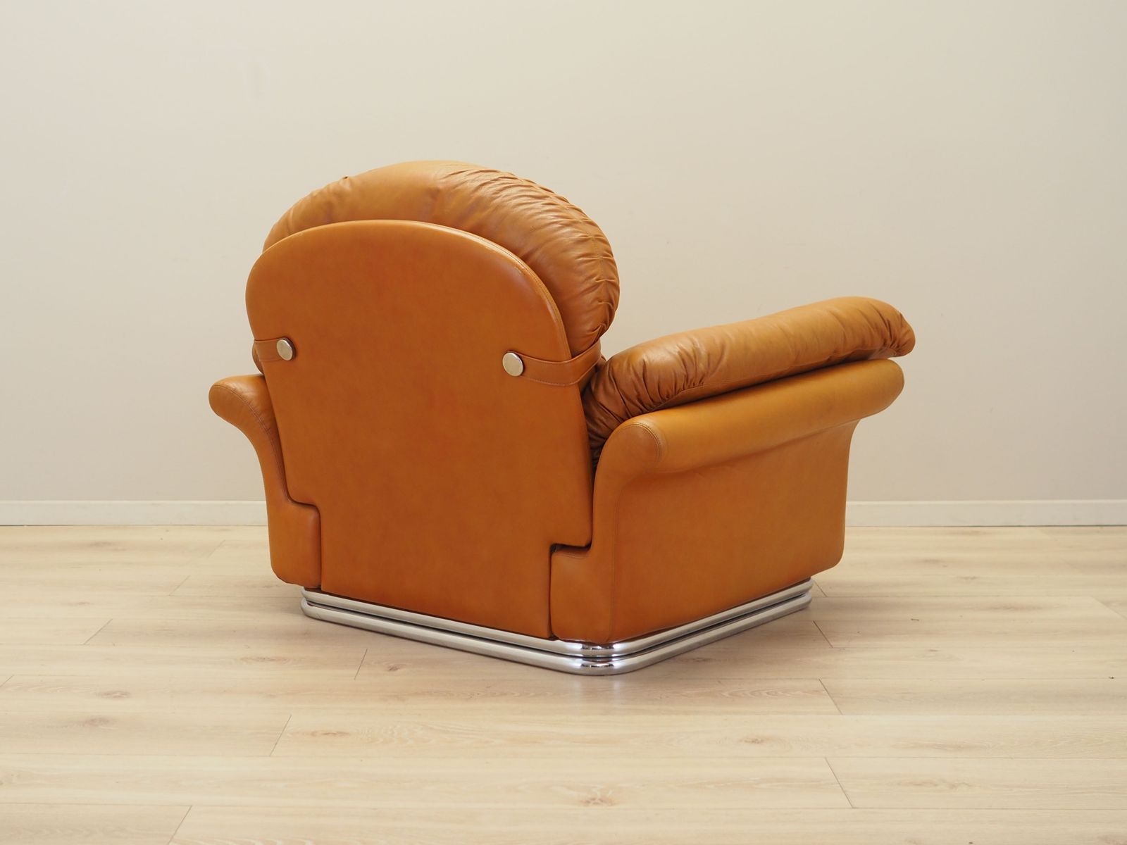 Orange Armchair Space Age Design 1960s Production Italy photo vinterior