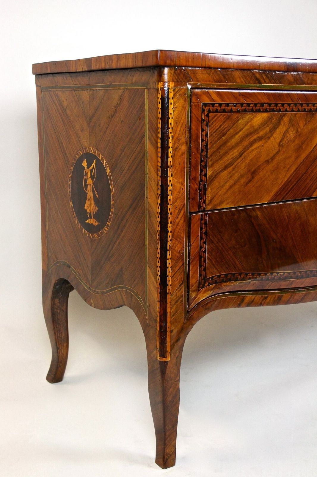 photo furniture 18th Century Marquetry Chest Of Drawers   Museums Quality, Milan/ It Ca. 1760