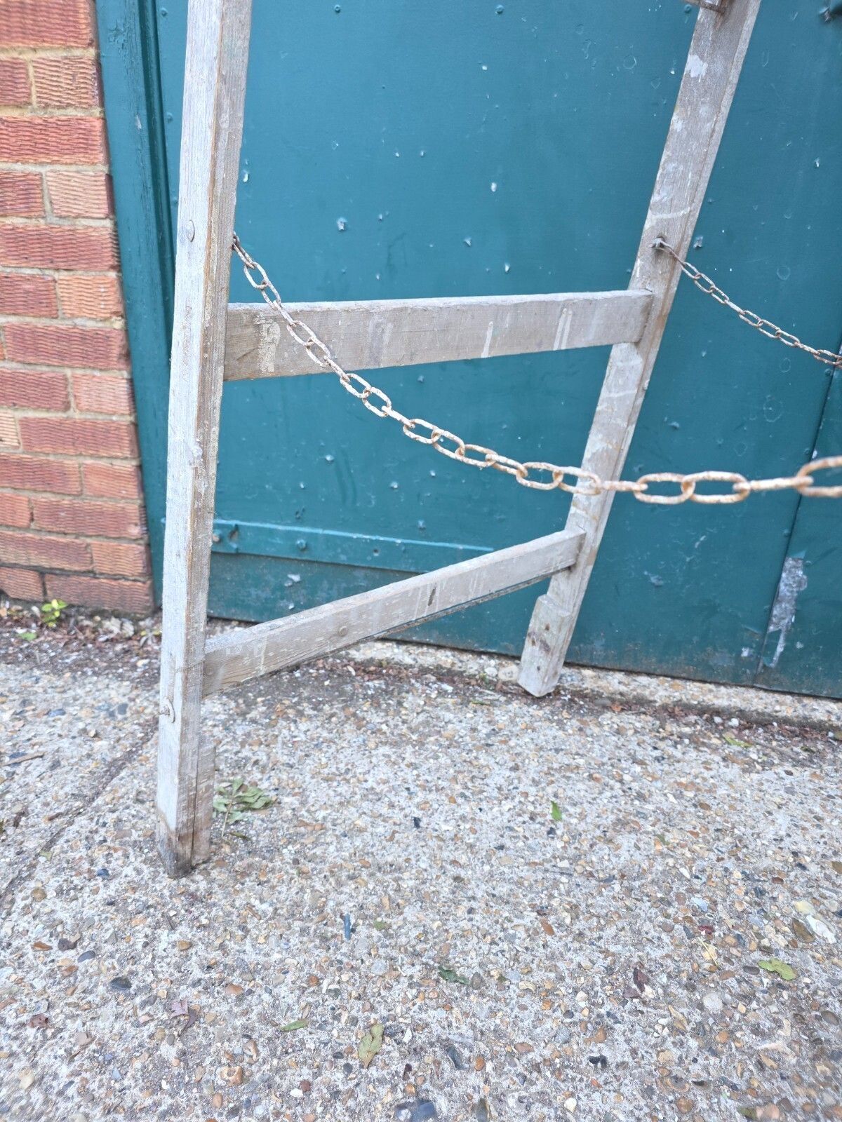 Vintage French Pine Wooden Trestle Ladders Shelving Wedding Display photo vintage