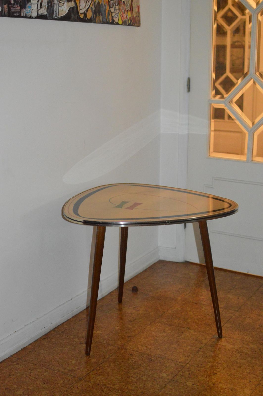 Vintage 50s Mid Century Nordic Modernist Rockabilly Desk Tripod Desk