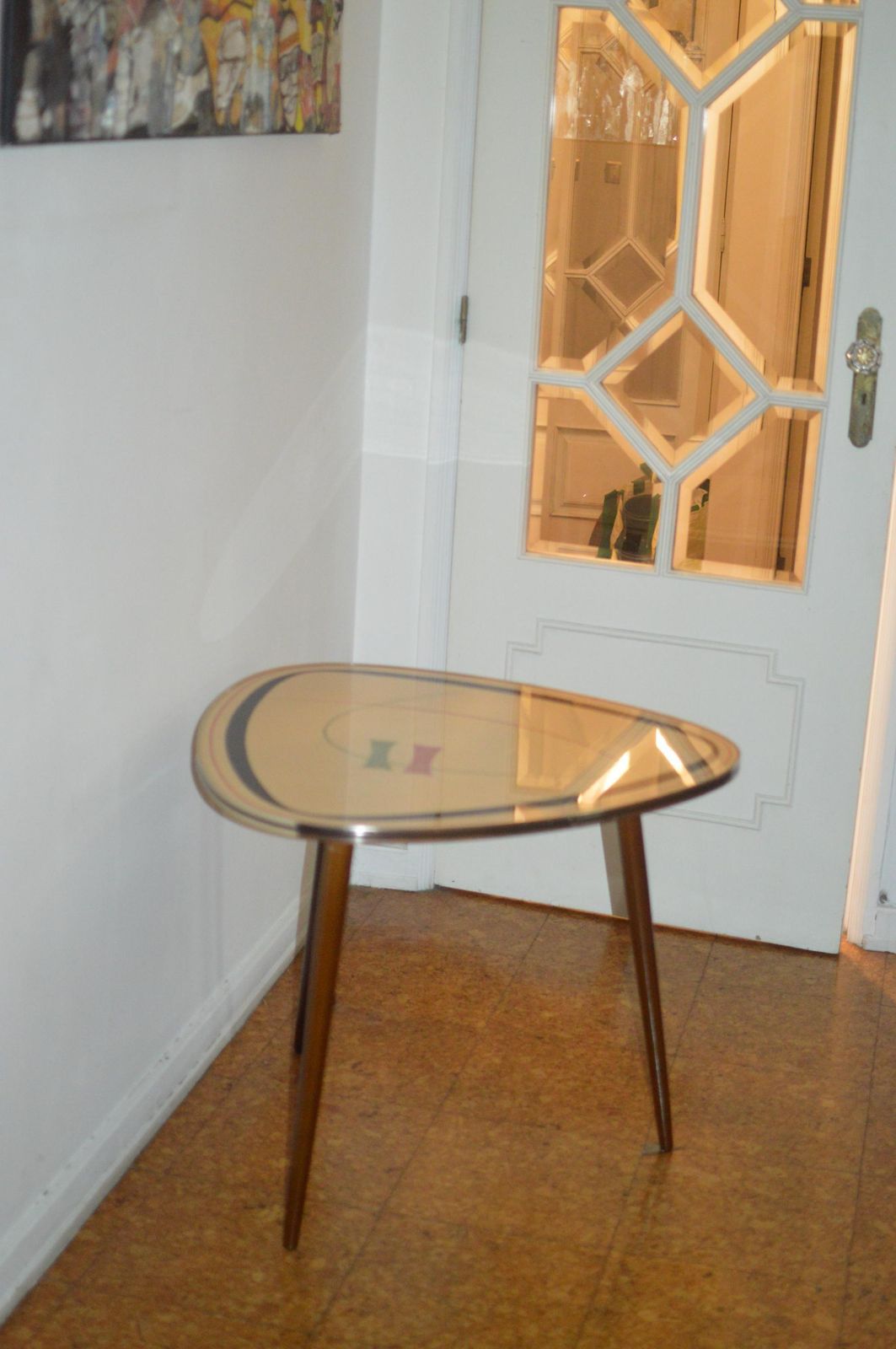 Vintage 50s Mid Century Nordic Modernist Rockabilly Desk Tripod Desk photo buy