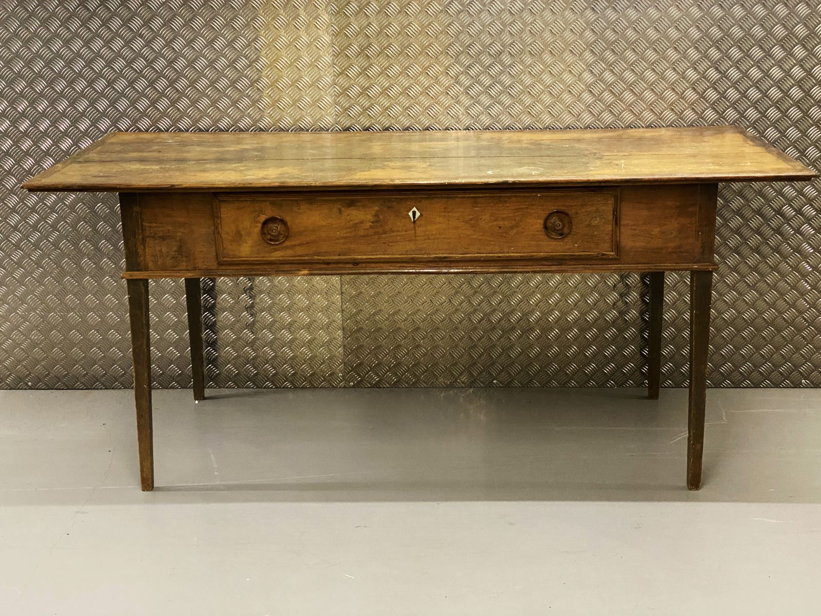 Superb Brazilian Jatoba / Oak Farmhouse Kitchen Refectory Dining Table.