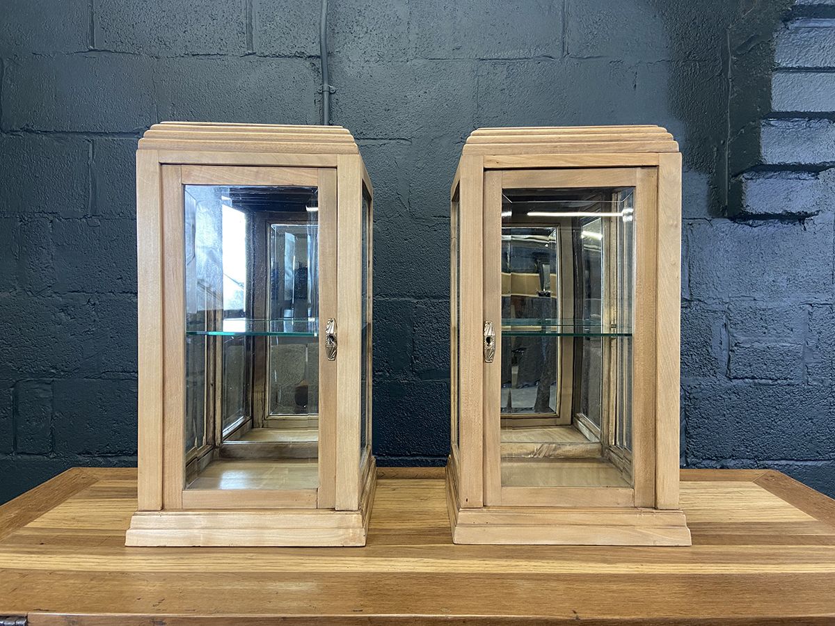 Pair Of French Art Deco Display Cabinets photo Furniture