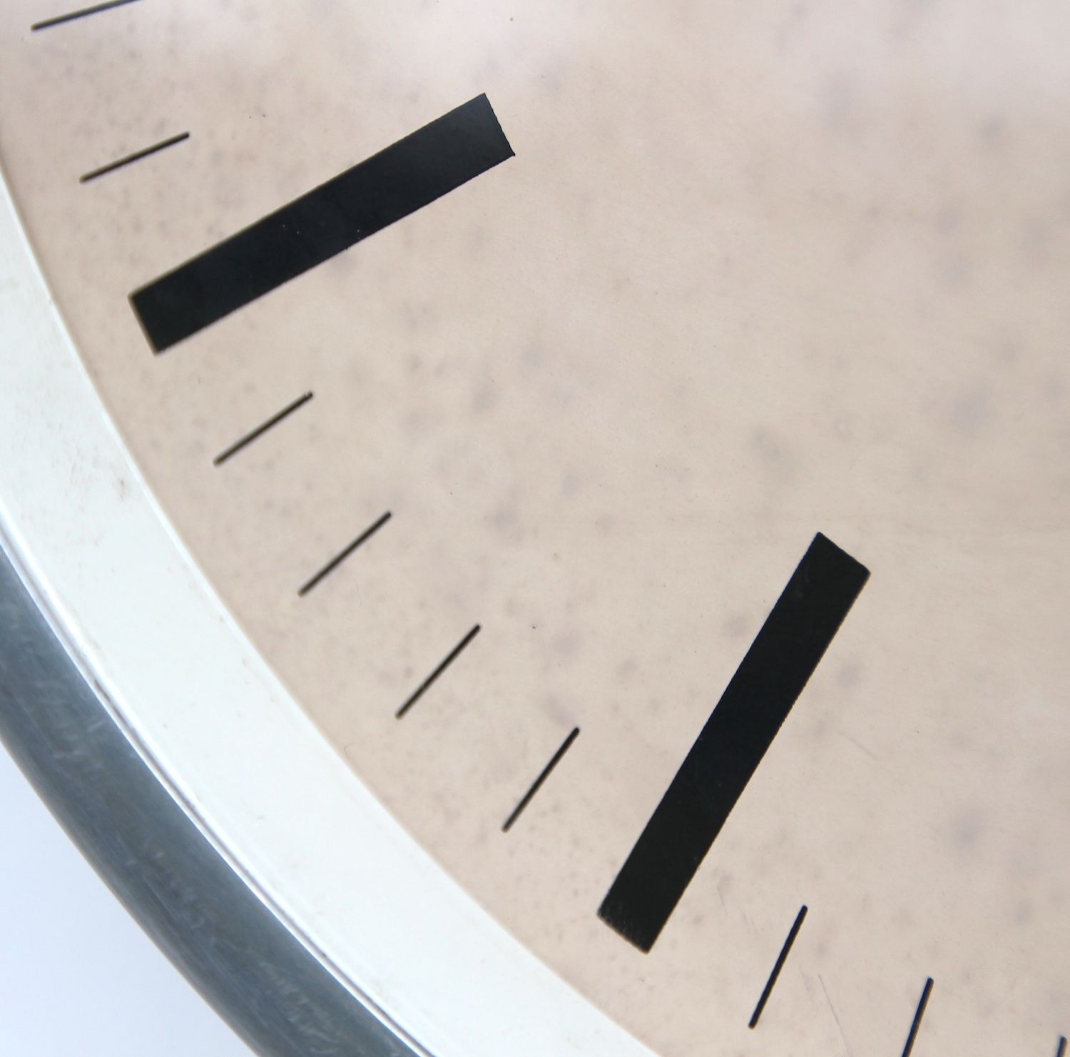 1970s French Commercial Industrial Calendar Wall Clock. Fully Guaranteed photo vintage