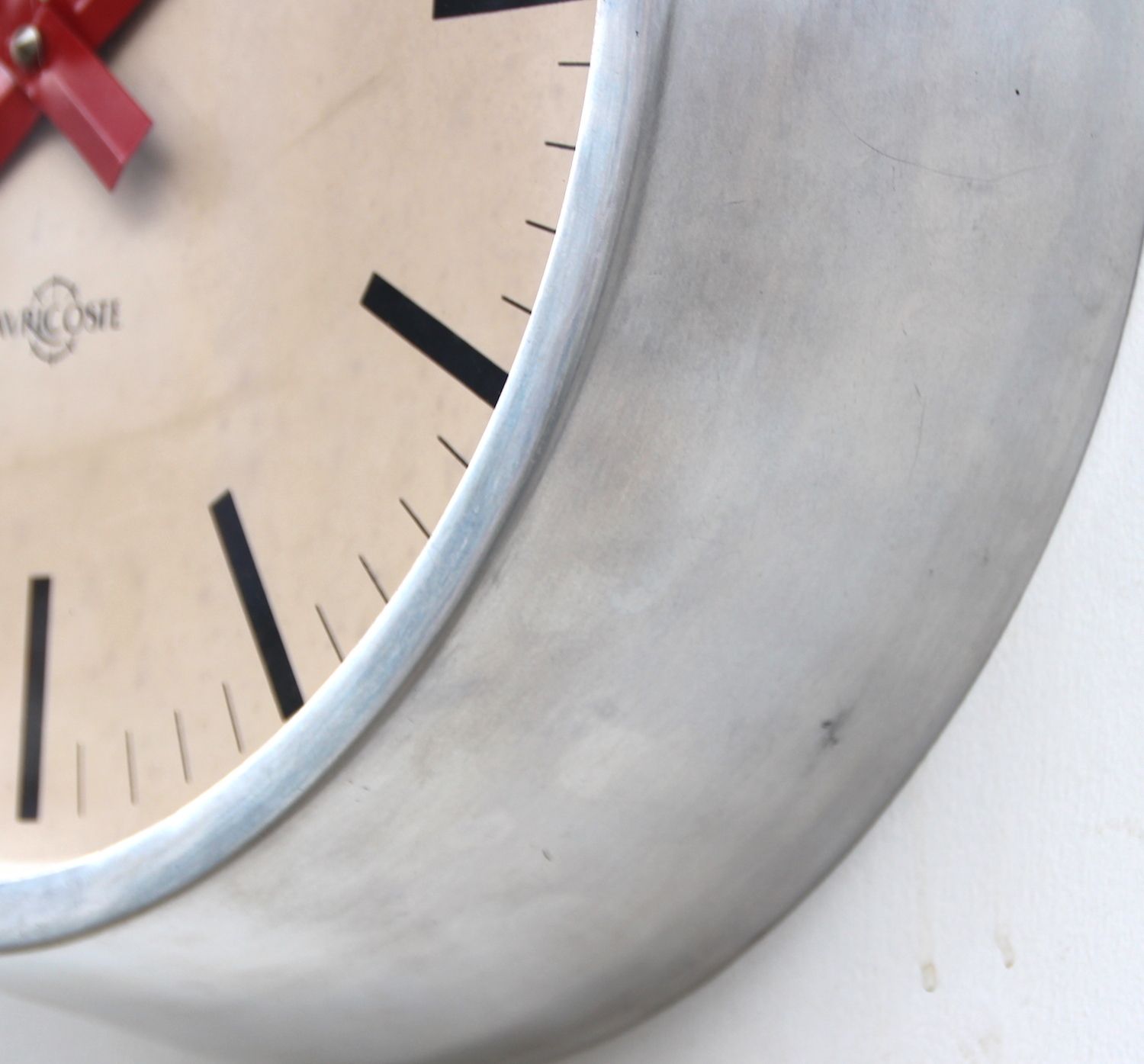 photo furniture 1970s French Commercial Industrial Calendar Wall Clock. Fully Guaranteed