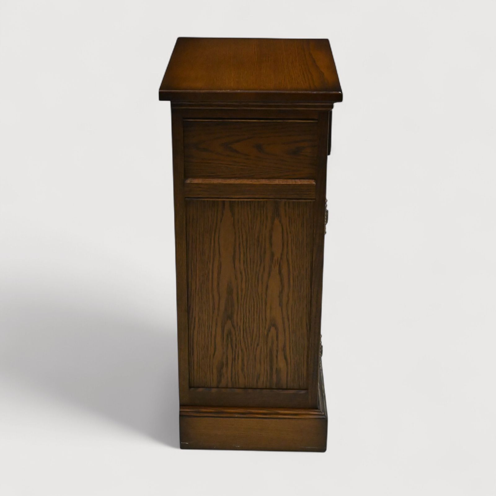 Old Charm Pedestal Cabinet Shelved Light Oak Free Delivery photo buy