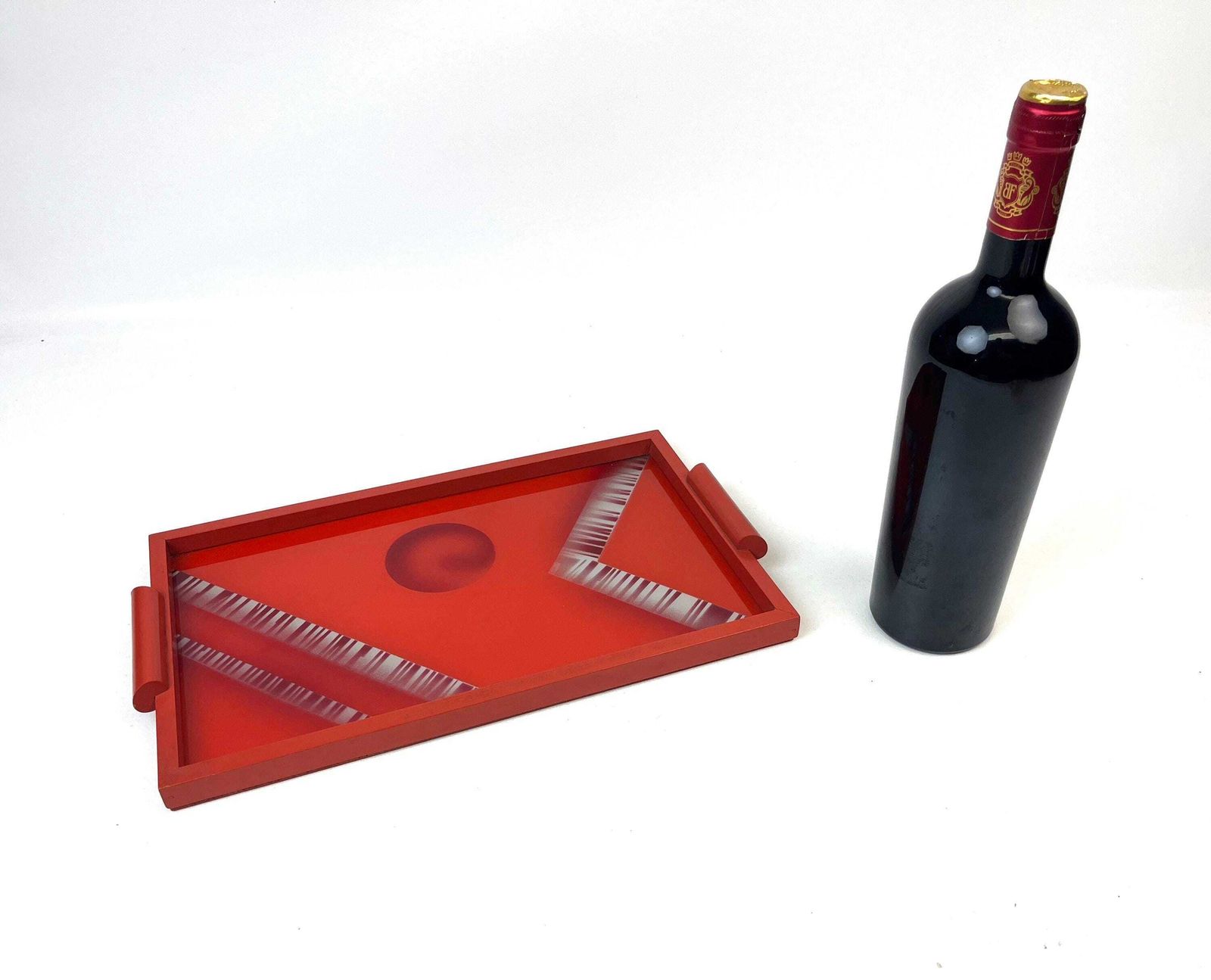 Rare Bauhaus Suprematism Cubist Art Deco De Stijl Cocktail Serving Tray Germany 1925 photo 527.0