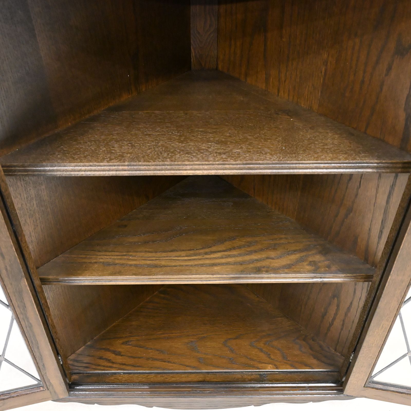 photo buy Old Charm Hanging Corner Display Cabinet Leaded Glass Model 1914 Free Delivery