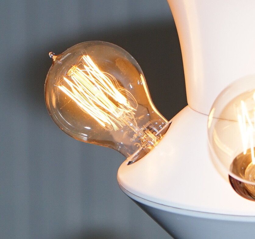 Rare Original Art Modern Circa 1960 Floor Standing 5 Bulb Lamp Bronzed Must See! photo 650.0
