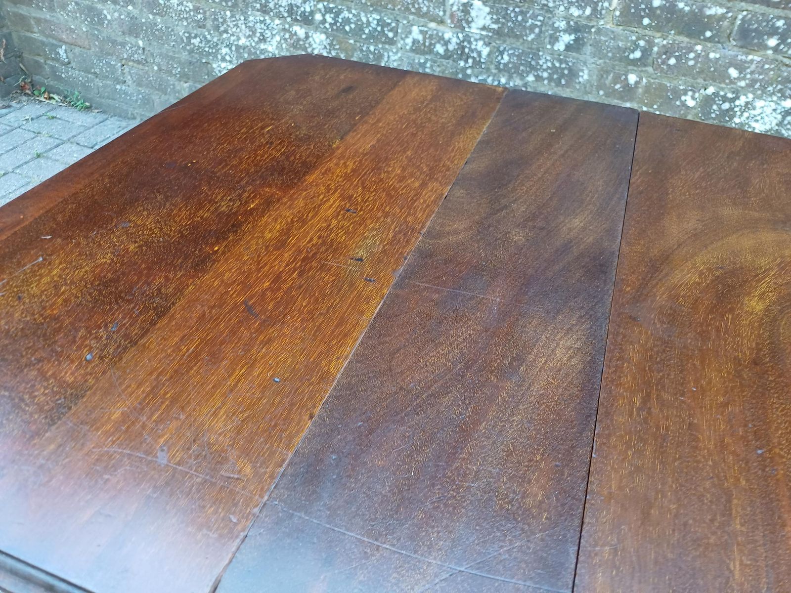 Antique Solid Mahogany Inlaid Sutherland Table 19thc Drop Leaf Folding Occasional Side Lamp Tea Table With Turned Legs & Porcelain Castors photo for sale