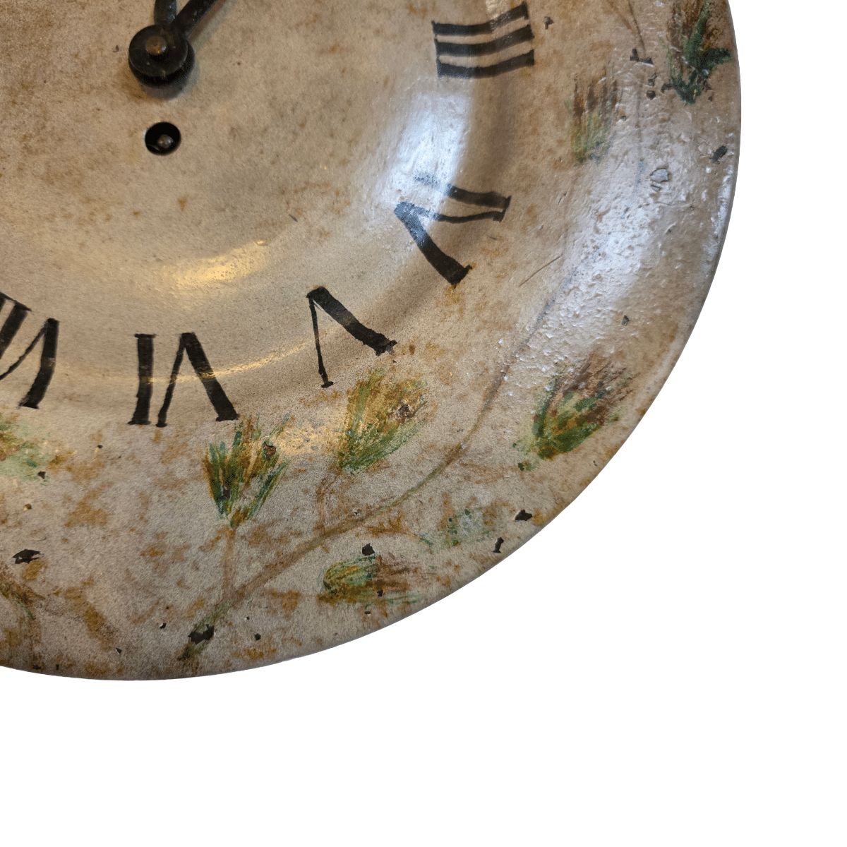 Antique Painted French Kitchen Clock Japy, Late 1800s photo Home Decor