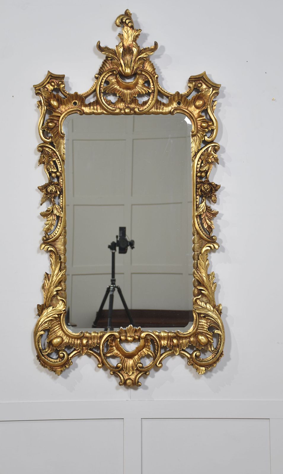 Pair Of Baroque Style Carved And Gilded Mirrors photo buy