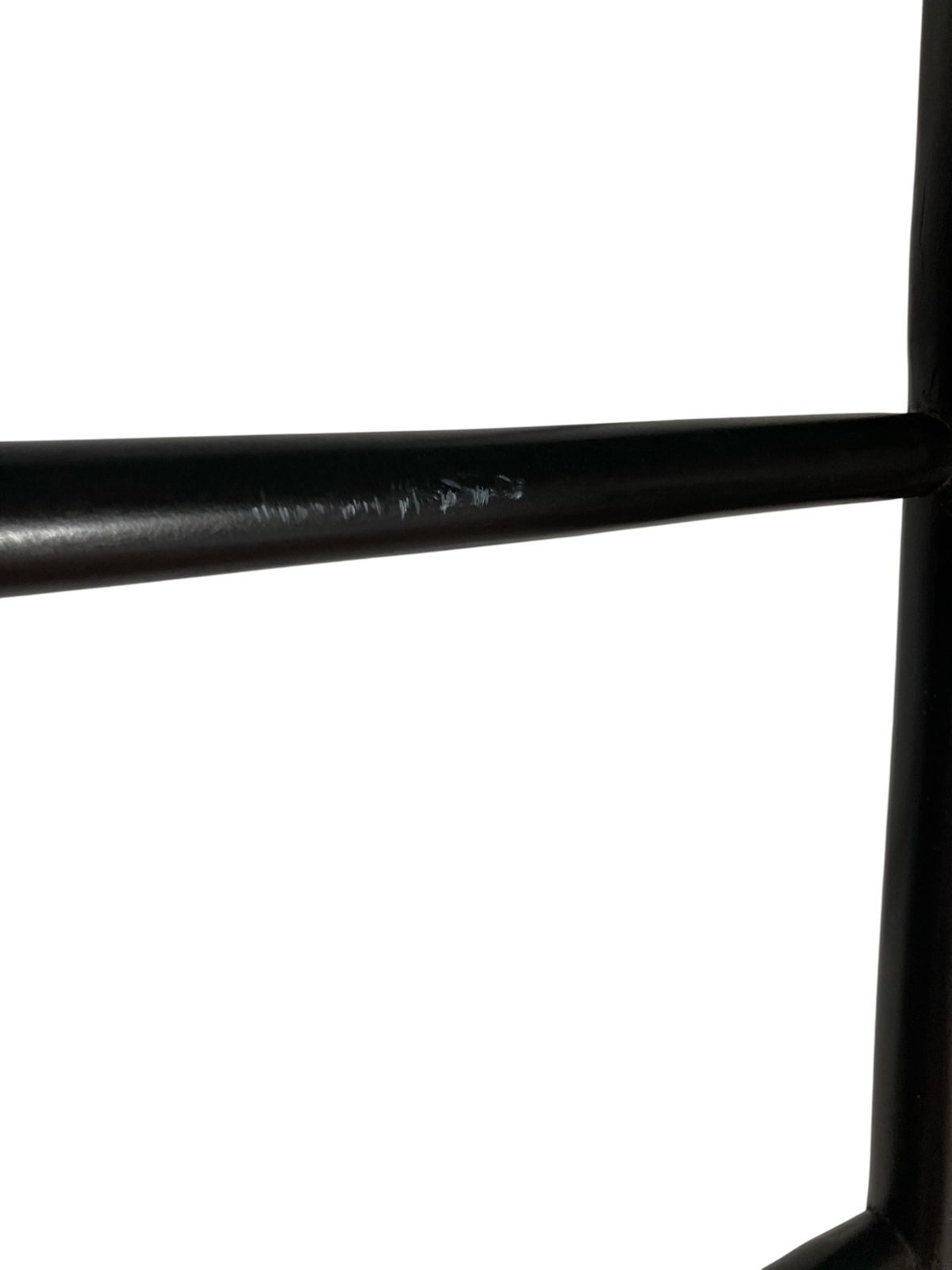 A Rustic Ebonised 8 Rung Bamboo Style Ladder, Towel Rale Or Display Rack photo 180.0