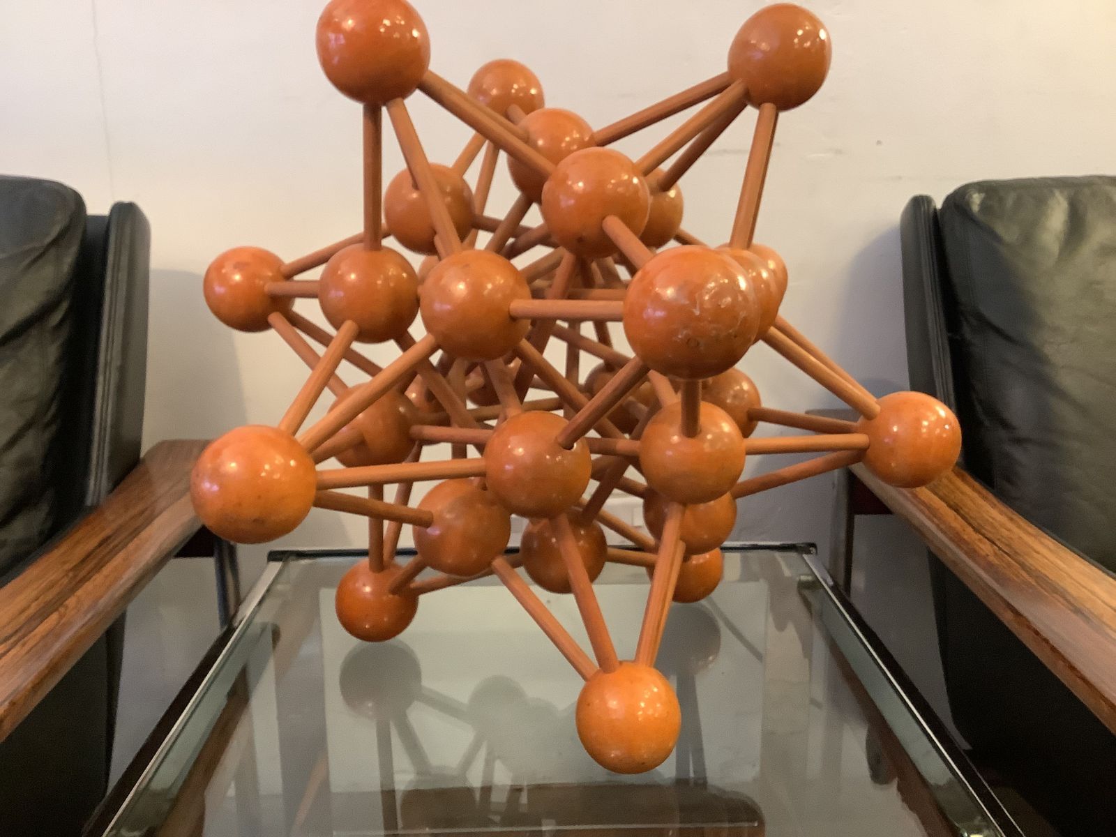 1960s Atomic Wooden Science Sculpture photo Art