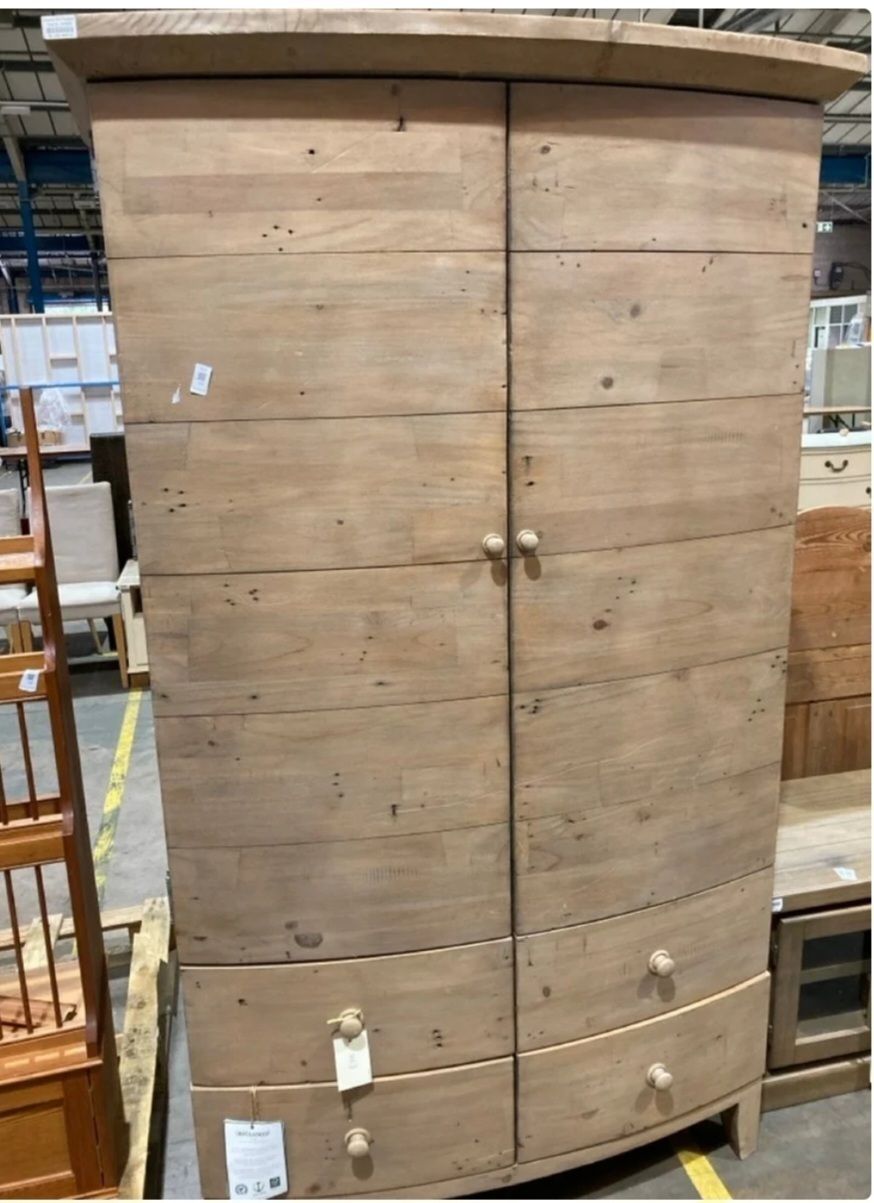 Reclaimed Oak Wardrobe 4 Drawer