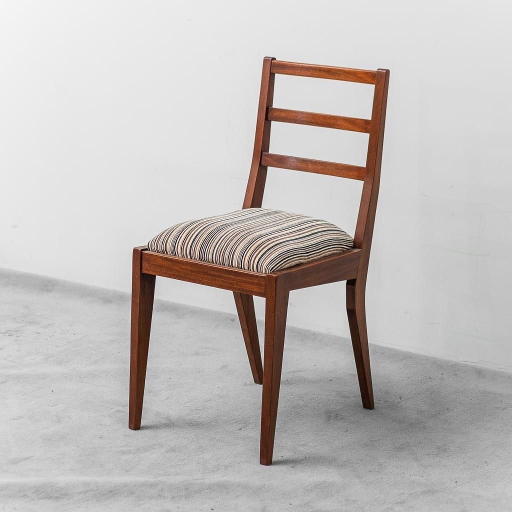 Pair Of Vintage 1950s Corduroy Mahogany Chairs, Modern Antiques photo for sale