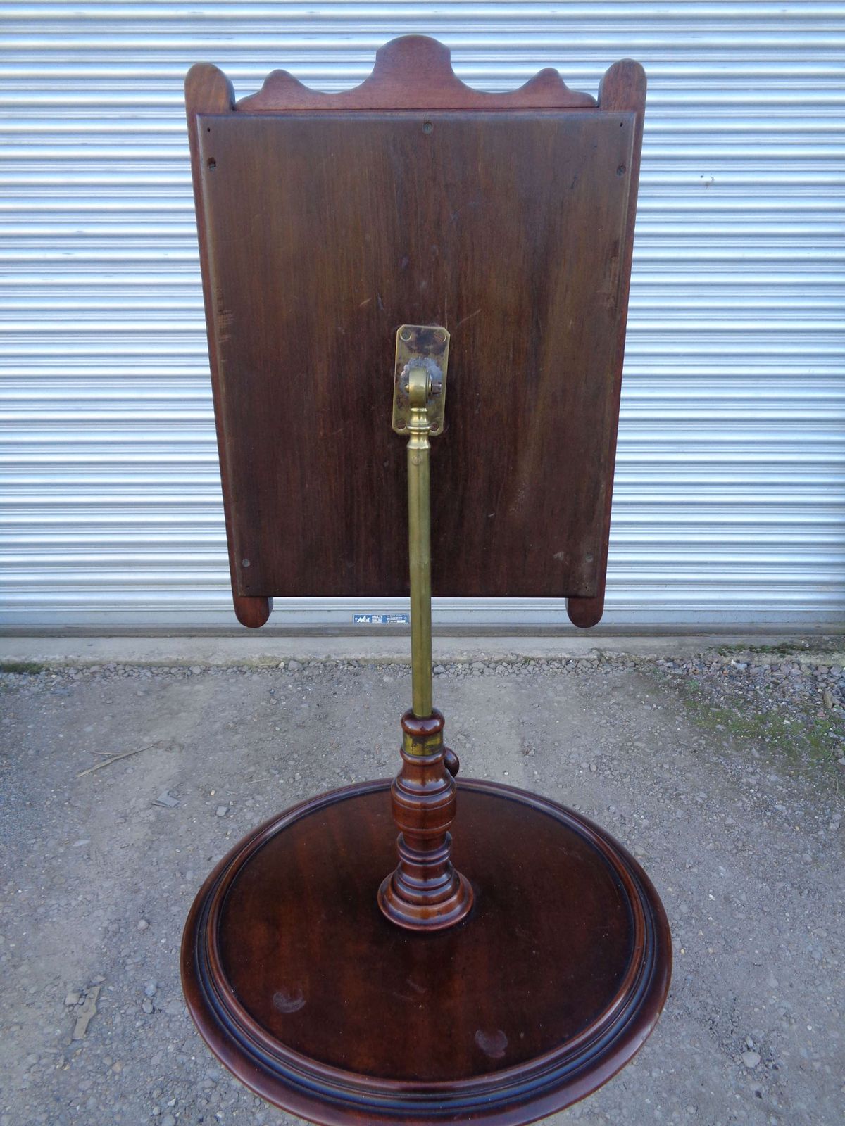 Edwardian Mahogany Gentleman's Shaving Stand   Adjustable Height photo buy