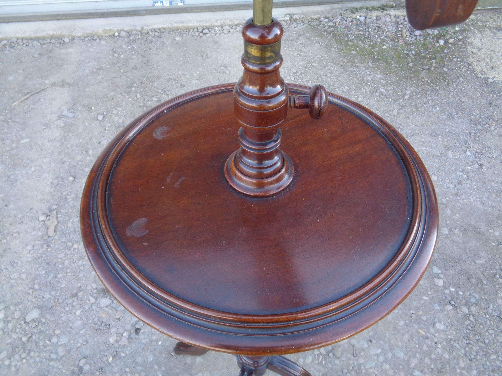 photo furniture Edwardian Mahogany Gentleman's Shaving Stand   Adjustable Height