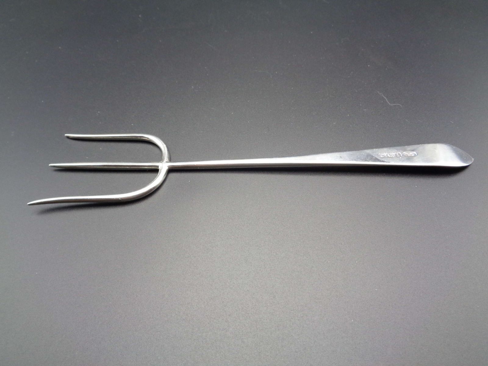 Solid Silver Bread Fork, 1920s photo Home Decor