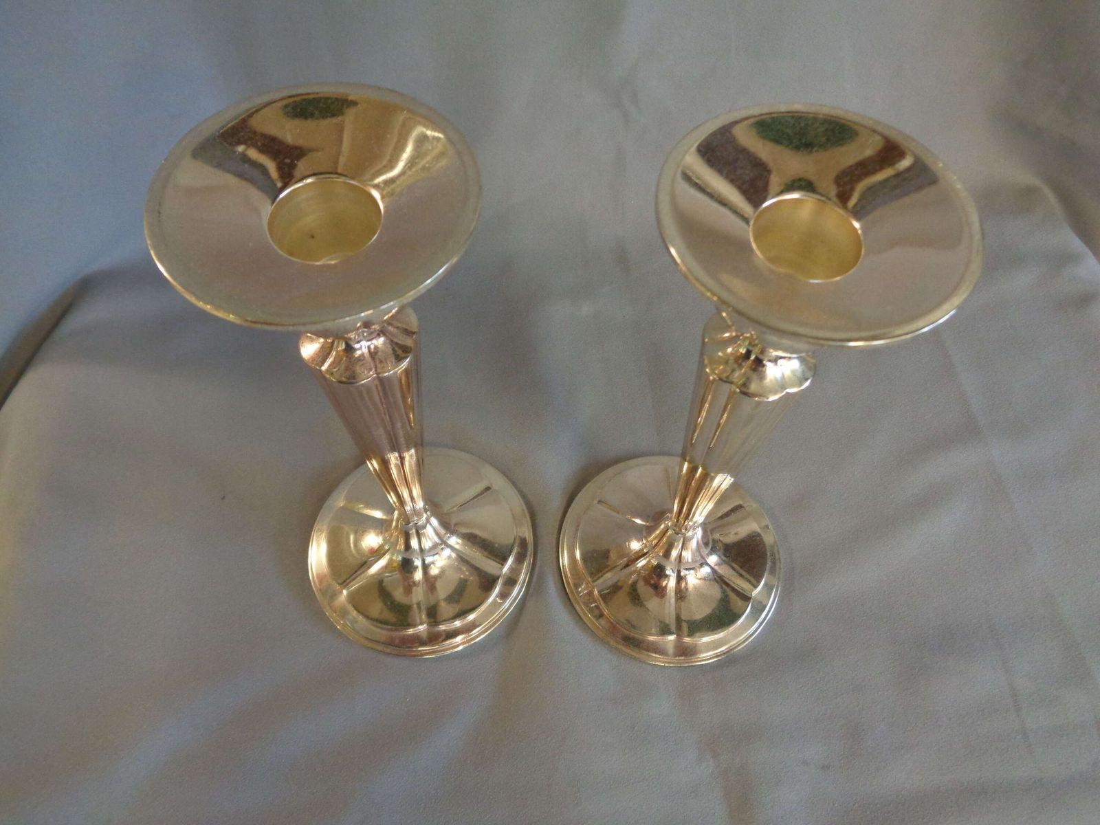 Pair 'Hartnell Home' Silver Plated Candlesticks photo 50.0