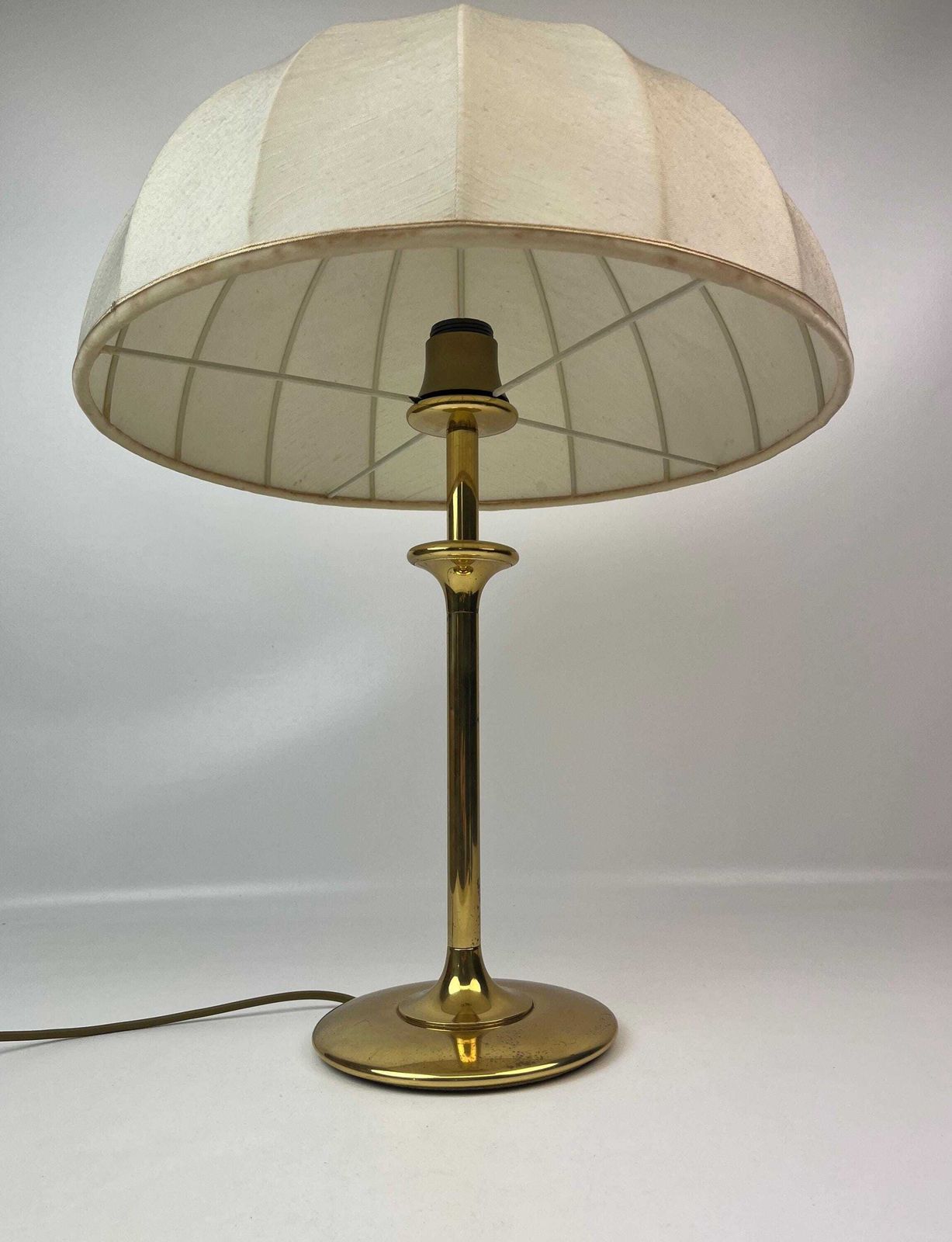 Stunning Large Mid Century Mushroom Cocoon Desk Lamp By Hustadt Germany 1960 photo vinterior