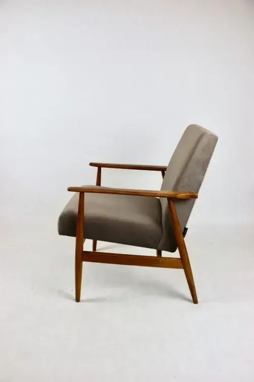 Lis Armchair, 1970s Chocolate Light Brown Velvet Jade photo Furniture