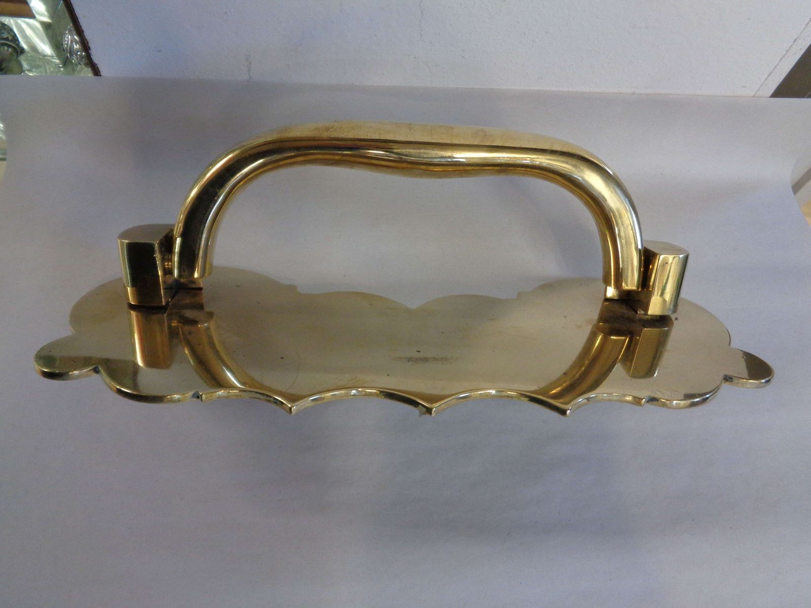 photo for sale Antique Heavy Brass Door Handle / Knocker