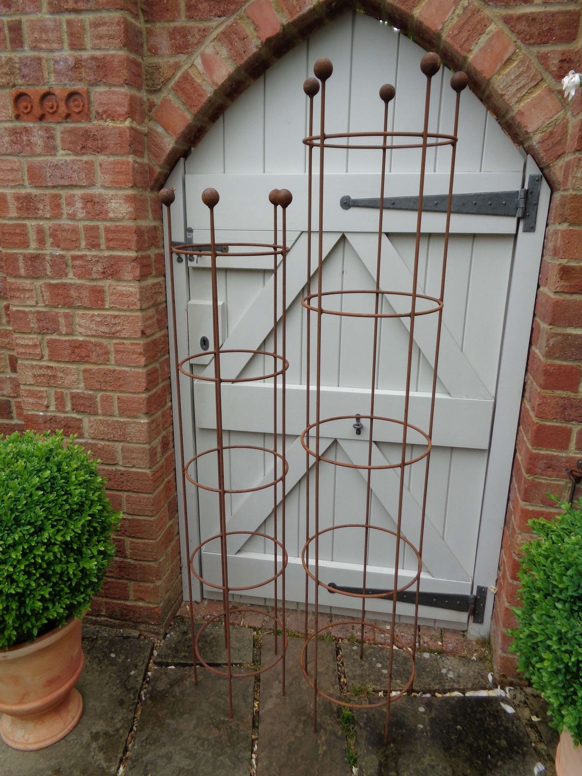 Garden Metal Turret Obelisk Plant Support   Small photo Garden Decor