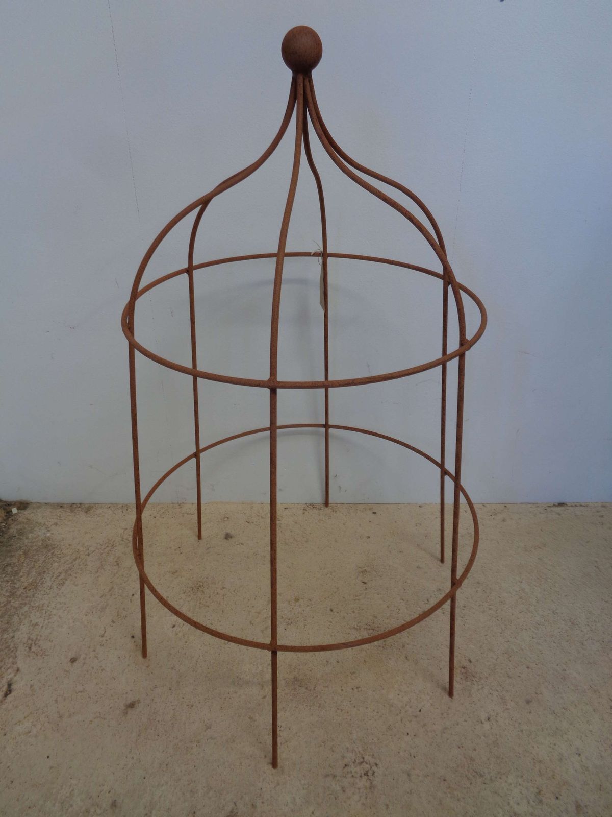 Garden Metal Lobster Pot Obelisk Plant Support   Large