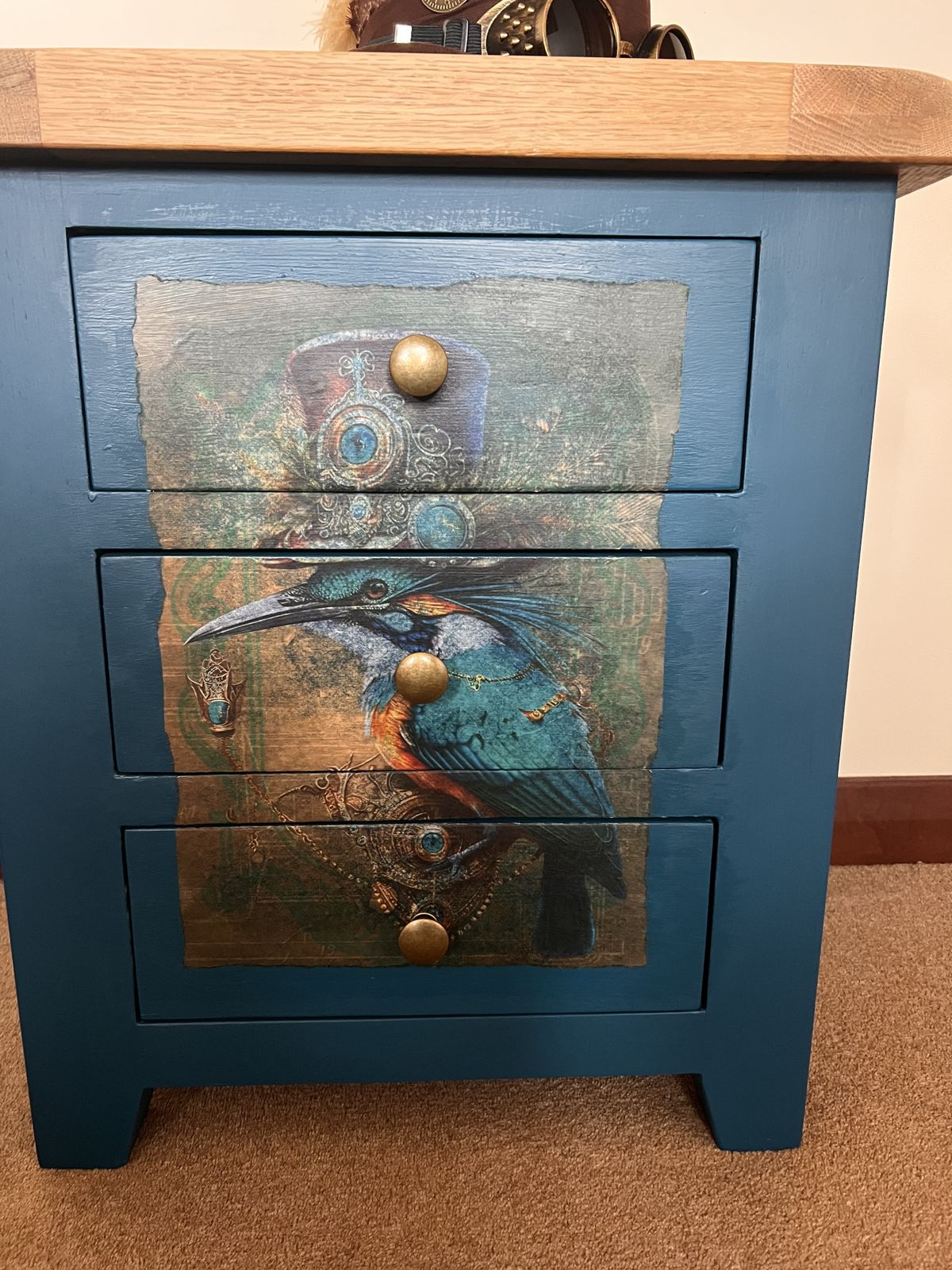 Teal Steampunk Drawers photo Furniture