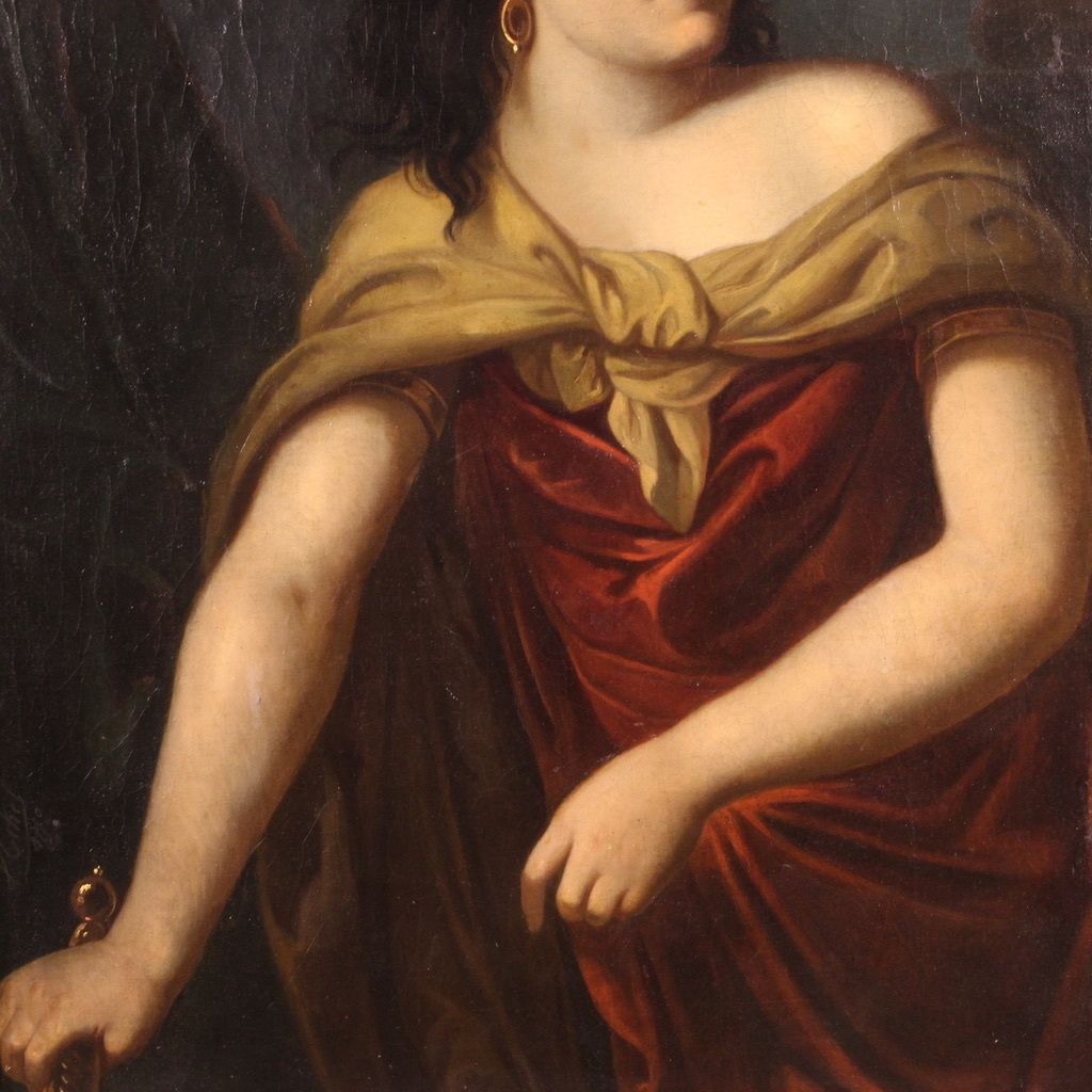 photo vintage Mythological Painting Signed J. Hickel And Dated 1770, Medea