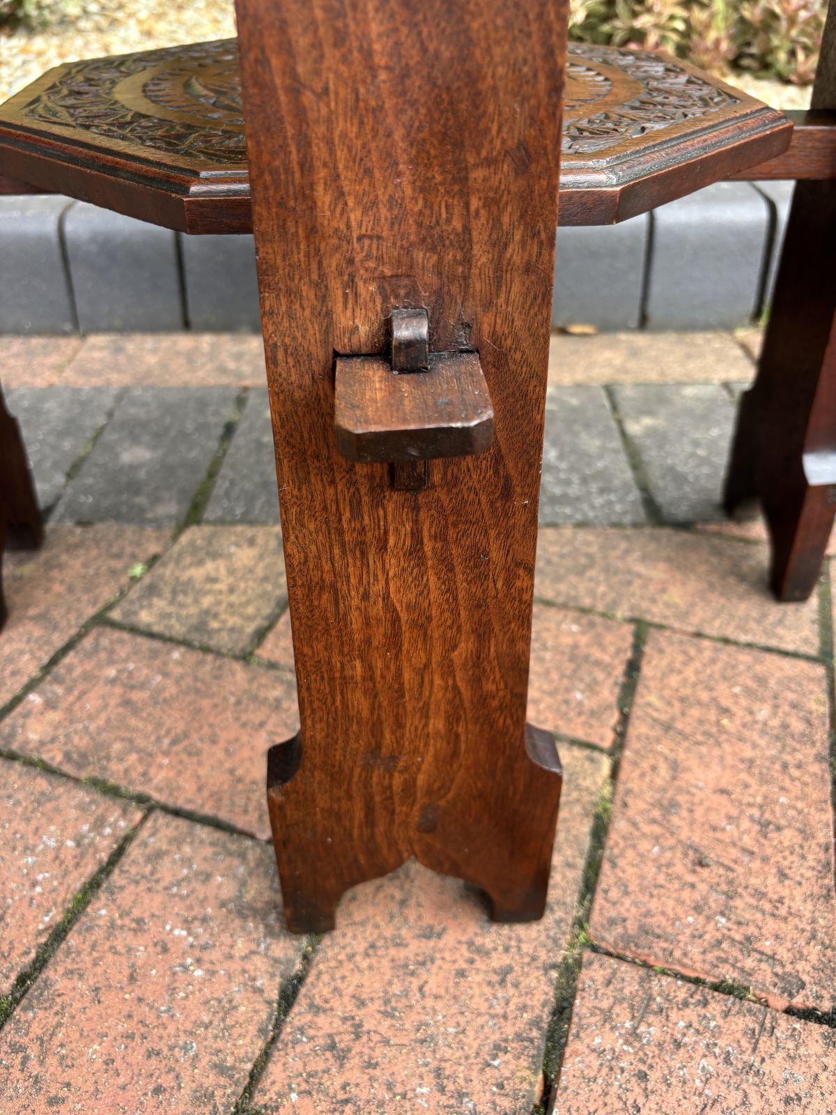Arts & Crafts Walnut Pegged Table photo vinterior