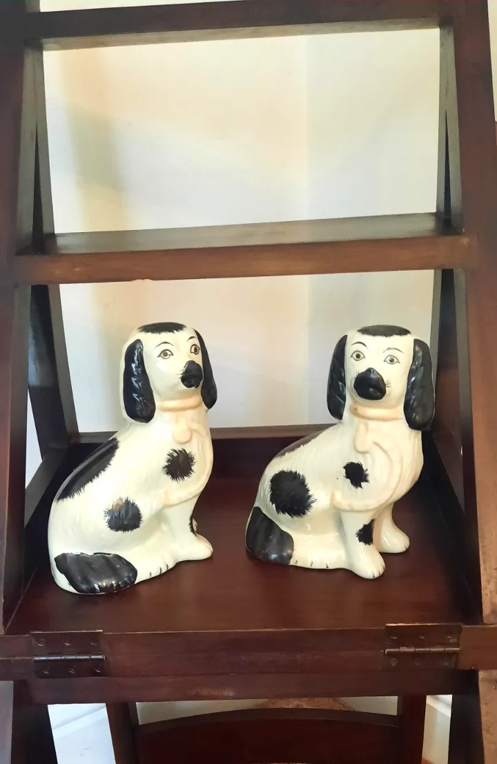 Two Vintage Staffordshire Spaniels Wally Dogs Dogs