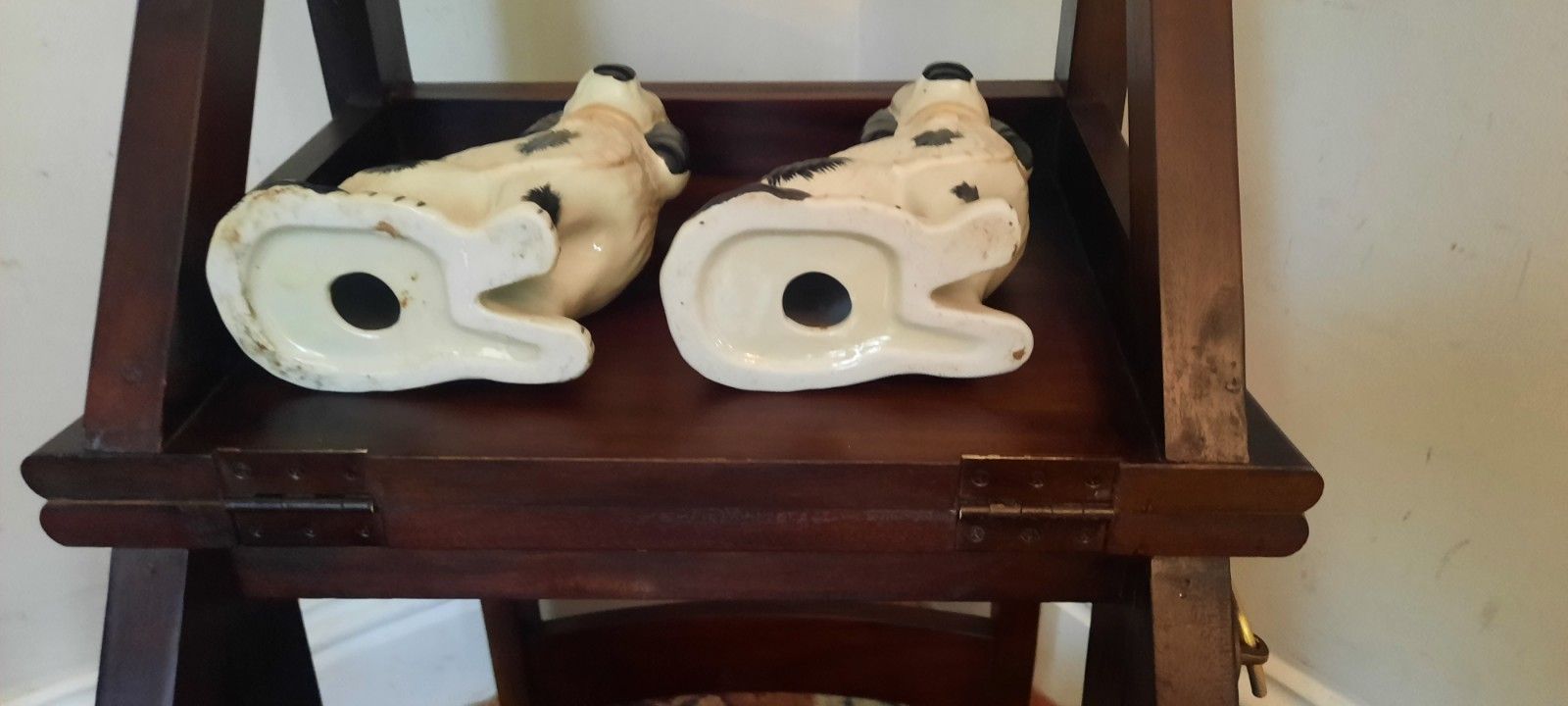 Two Vintage Staffordshire Spaniels Wally Dogs Dogs photo Art