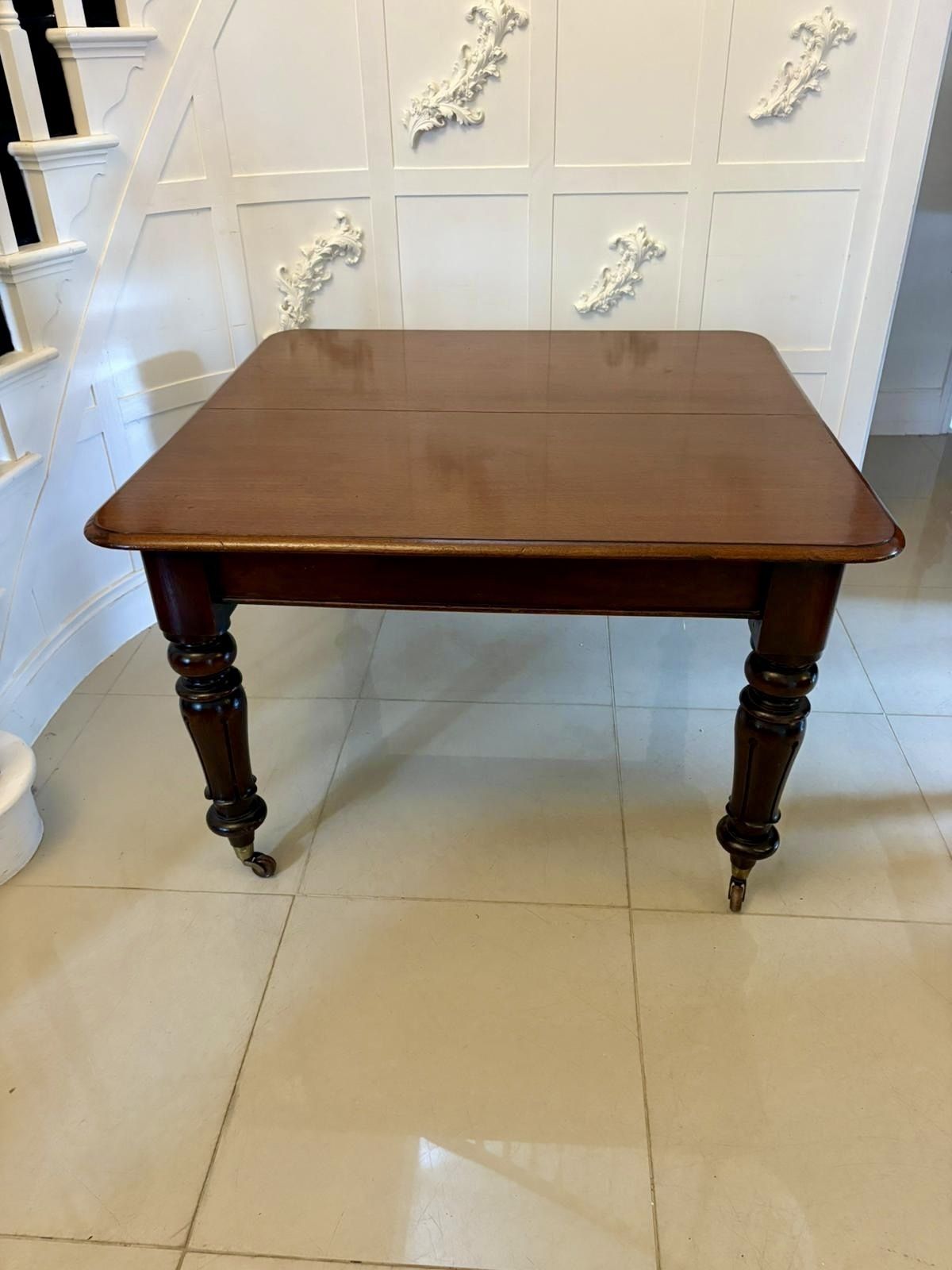 Antique 19th Century Quality Mahogany 10 Seater Extending Dining Table photo for sale