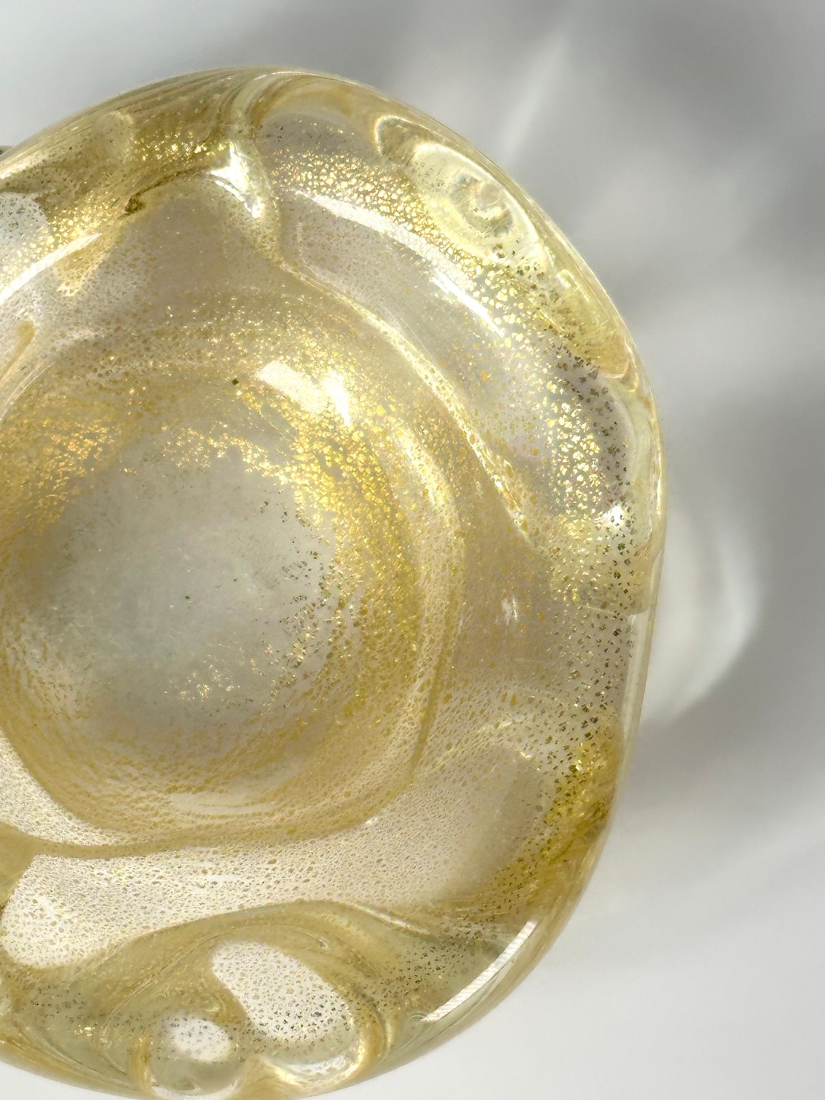 Small Gold Murano Glass Freeform Shaped Bowl By Archimede Seguso, Italy, 1980s photo buy