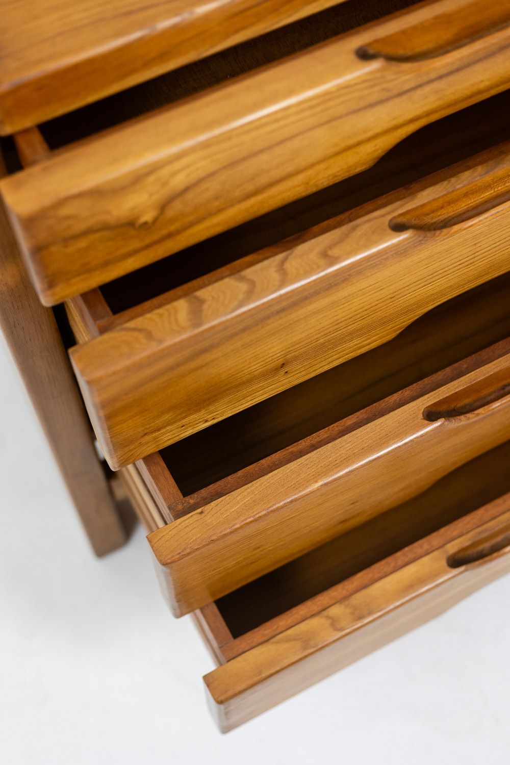 Maison Regain. Elm Chest Of Drawers. Circa 1970. photo 3200.0