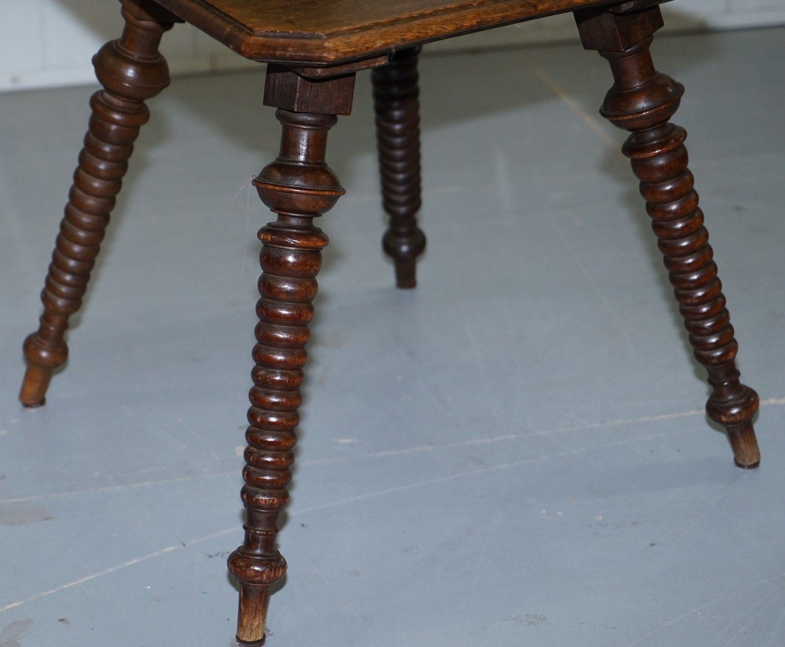 Black Forest Carve Oak Bobbin Hall Chair Depicting Two Friends Hugging Scrooge photo buy
