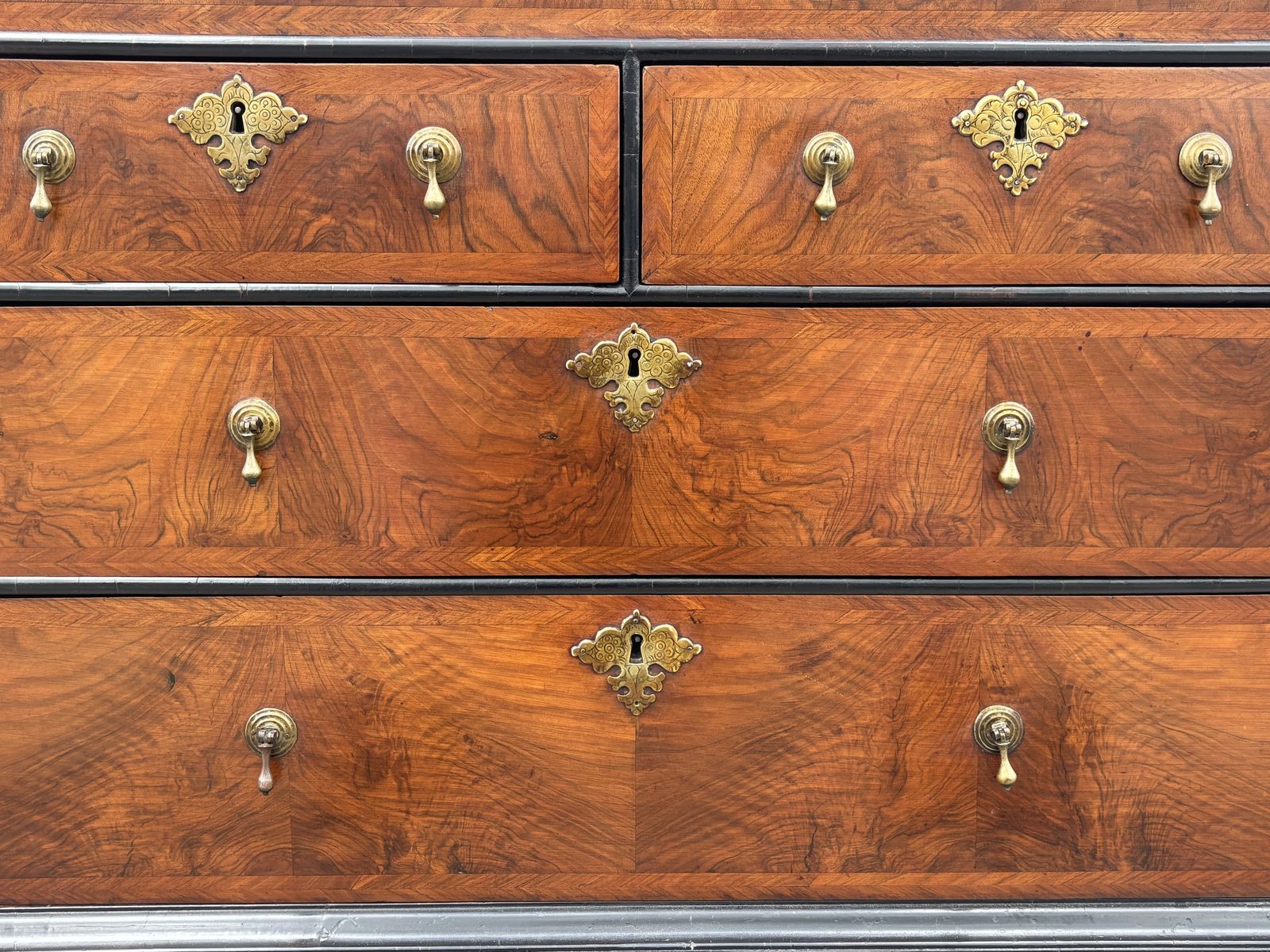 photo buy Early 18th Century George I Period Walnut Bureau Bookcase