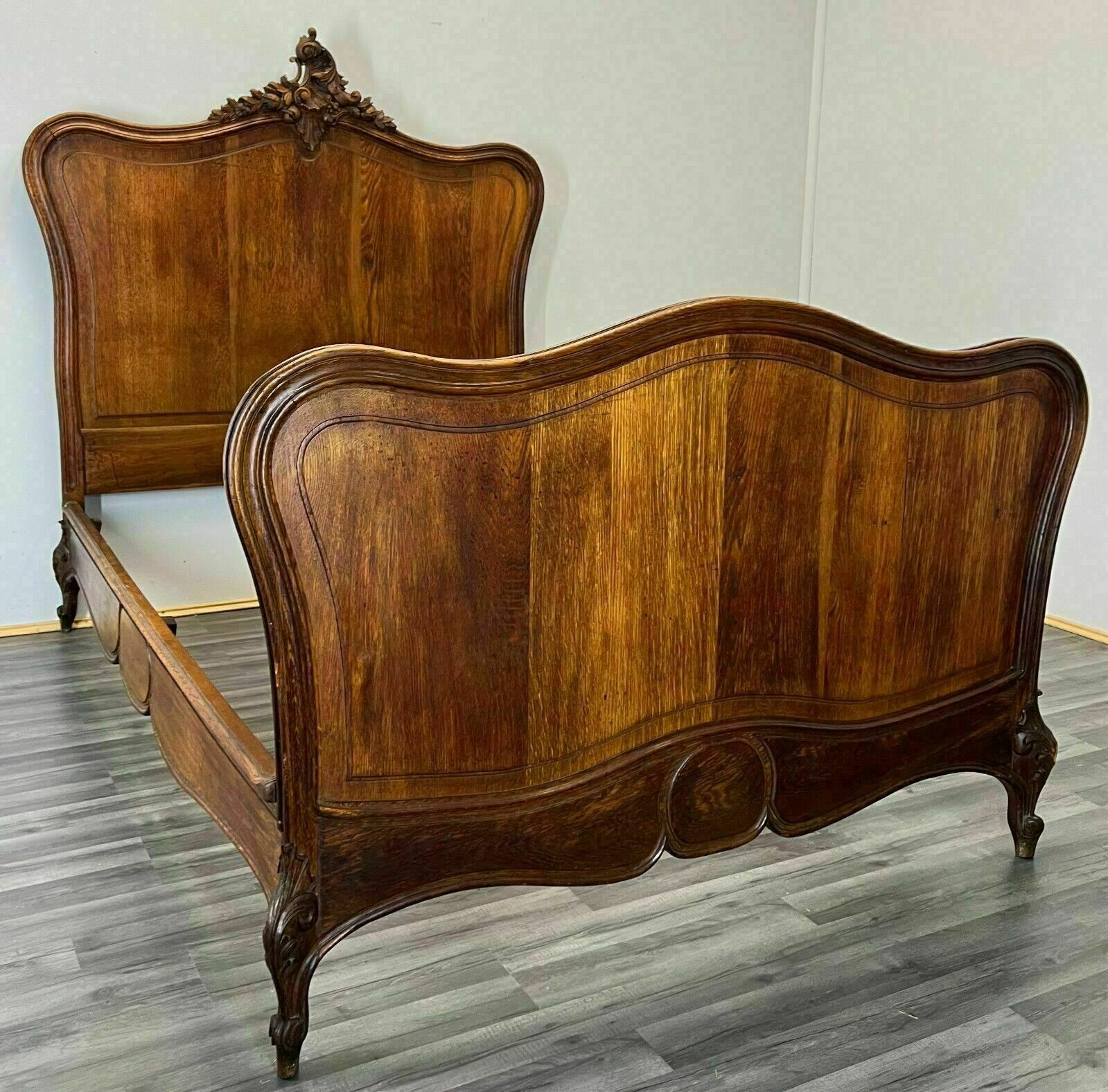 Amazing Rare Carved French Antique Double Bed (Lot 2968) photo furniture