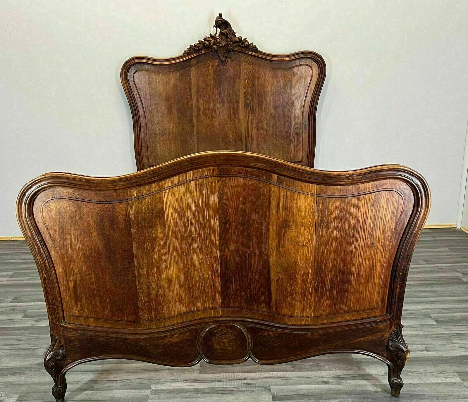 Amazing Rare Carved French Antique Double Bed (Lot 2968) photo for sale