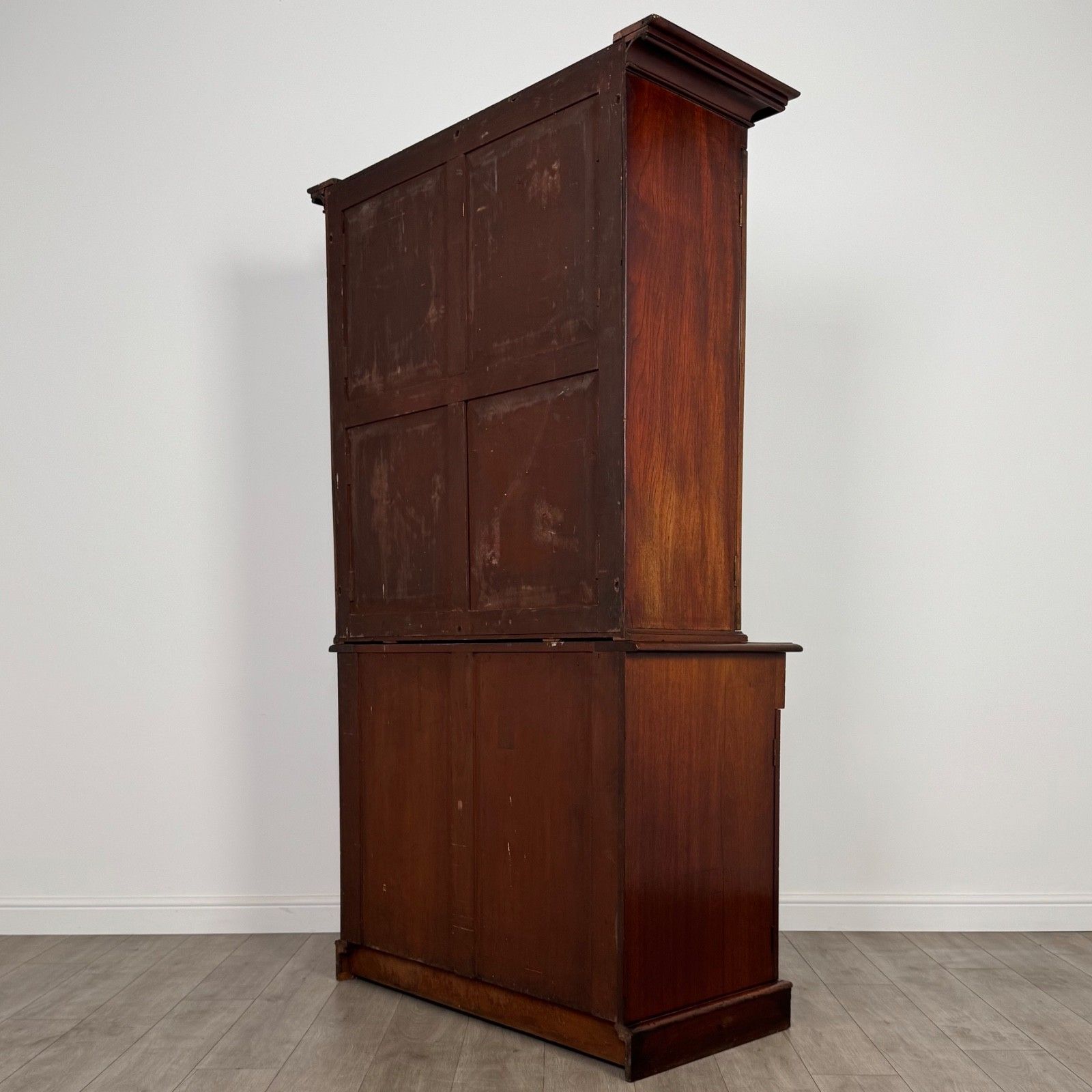 Antique 19th Century Regency Style Bookcase In Mahogany photo vintage