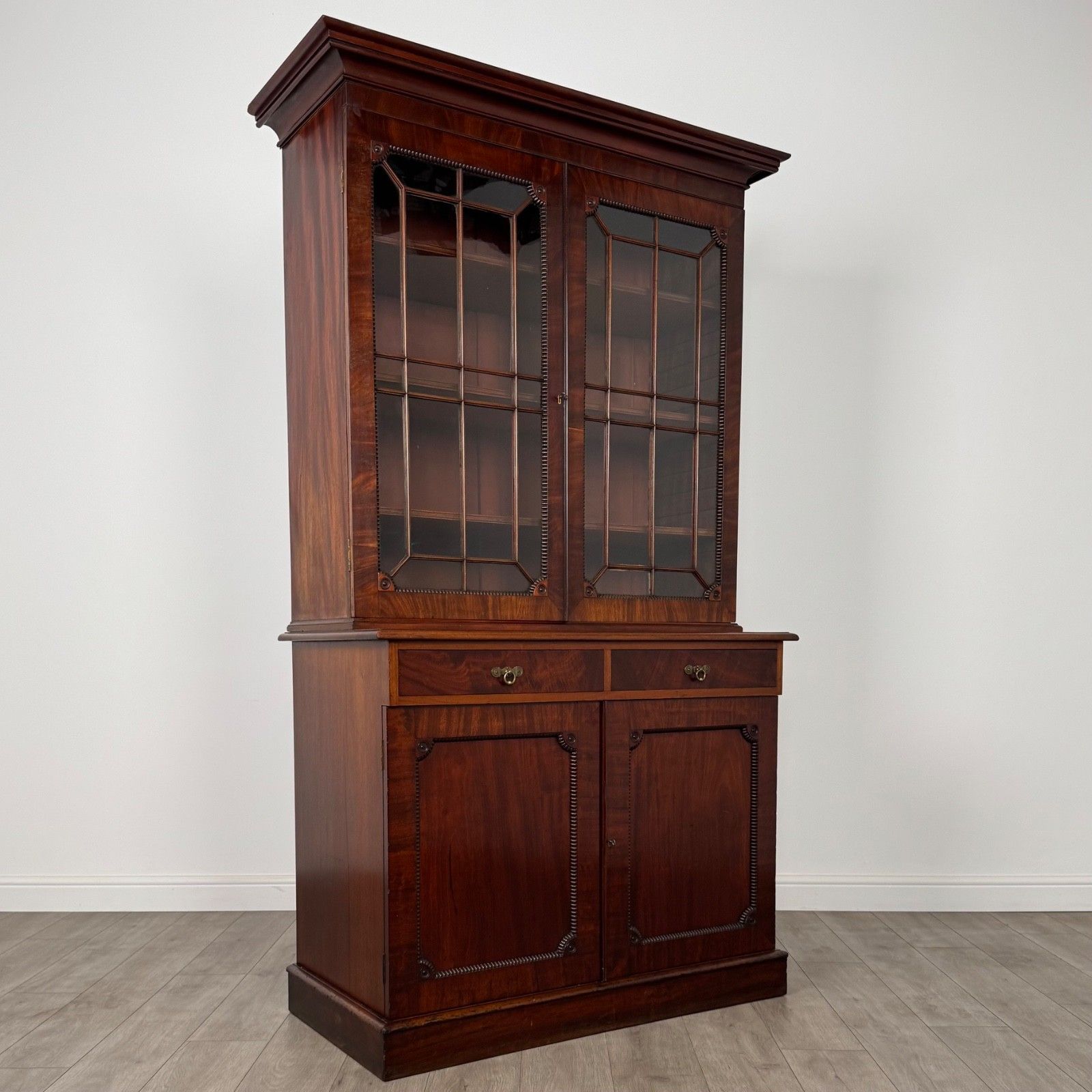 photo for sale Antique 19th Century Regency Style Bookcase In Mahogany