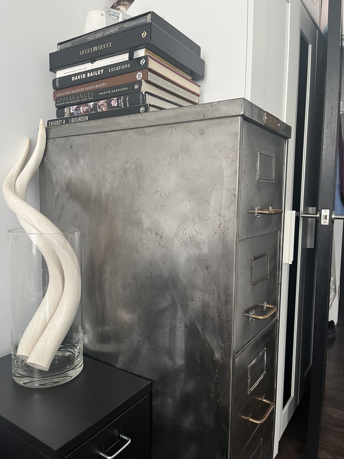 Mid Century Refurbished Steel Filing Cabinet photo furniture