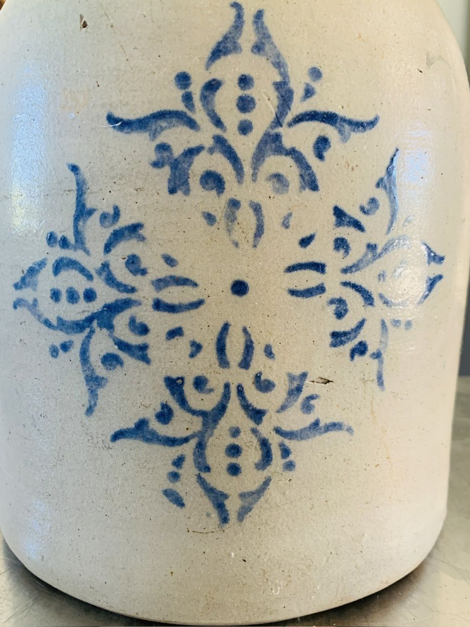 Antique Stoneware Jug By F. H. Cowden, 1880's photo Home Decor