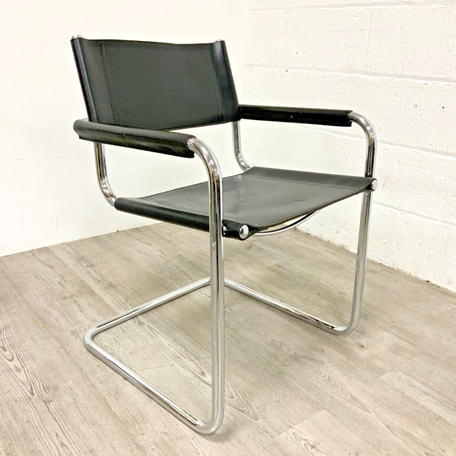 Furniture A Pair Of Original Fasem S34 Mart Stam Marcel Breuer Dining Office Chair  Dated 1986 photo